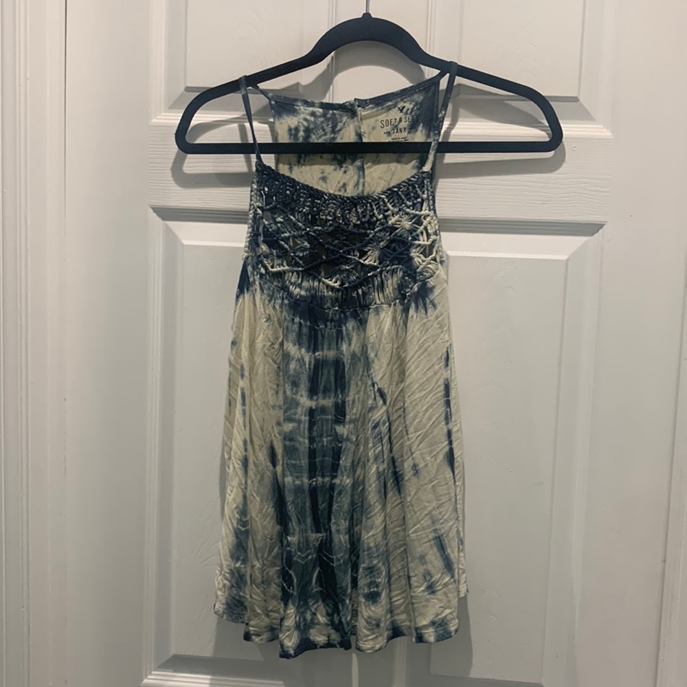 Tyedye American Eagle Tank Top Size L NWT
